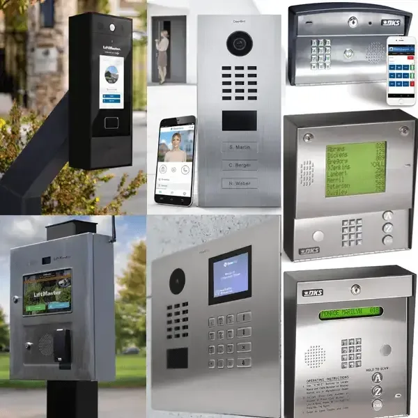 Gate intercom and keypad access control installation on a driveway gate in the East Bay